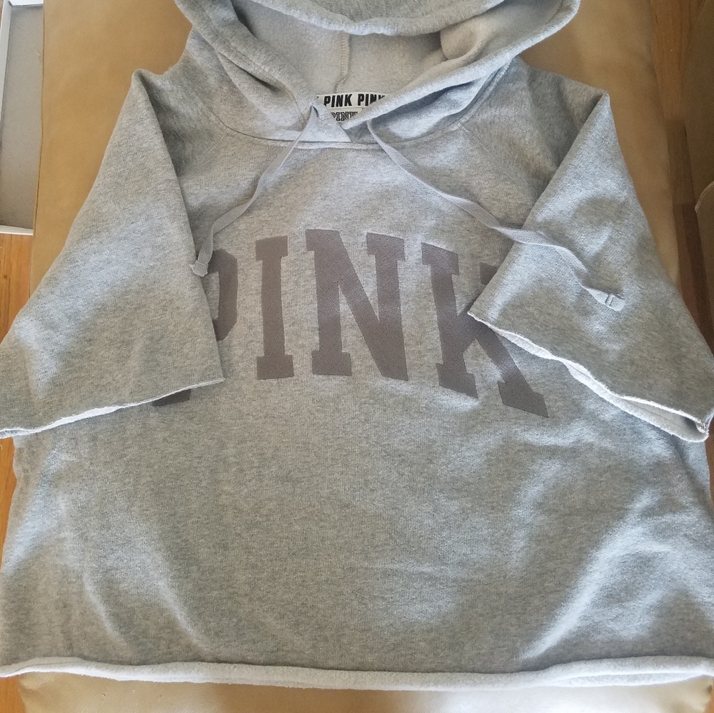 PINK grey hoodie - Picture 5 of 8